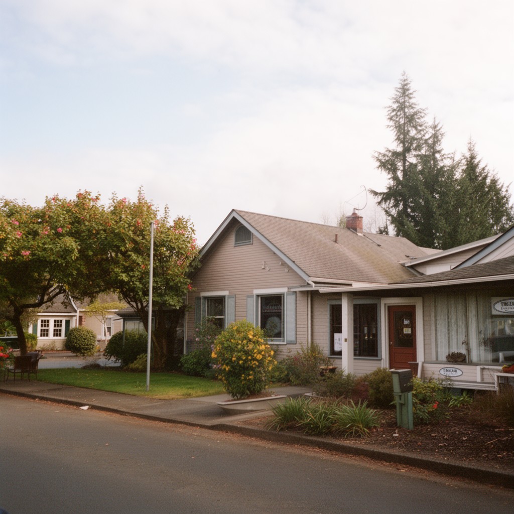 AI-generated illustration of Adair Village, Oregon