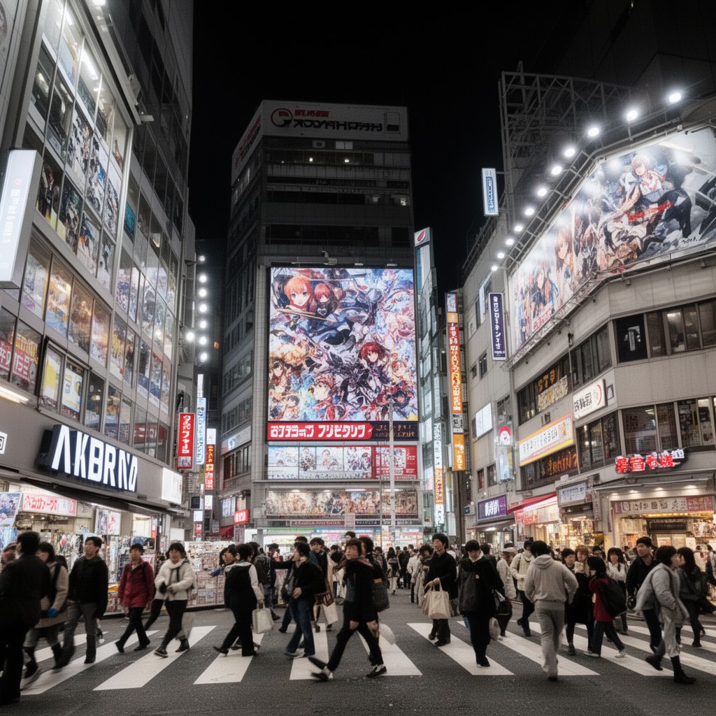 AI-generated illustration of Akihabara