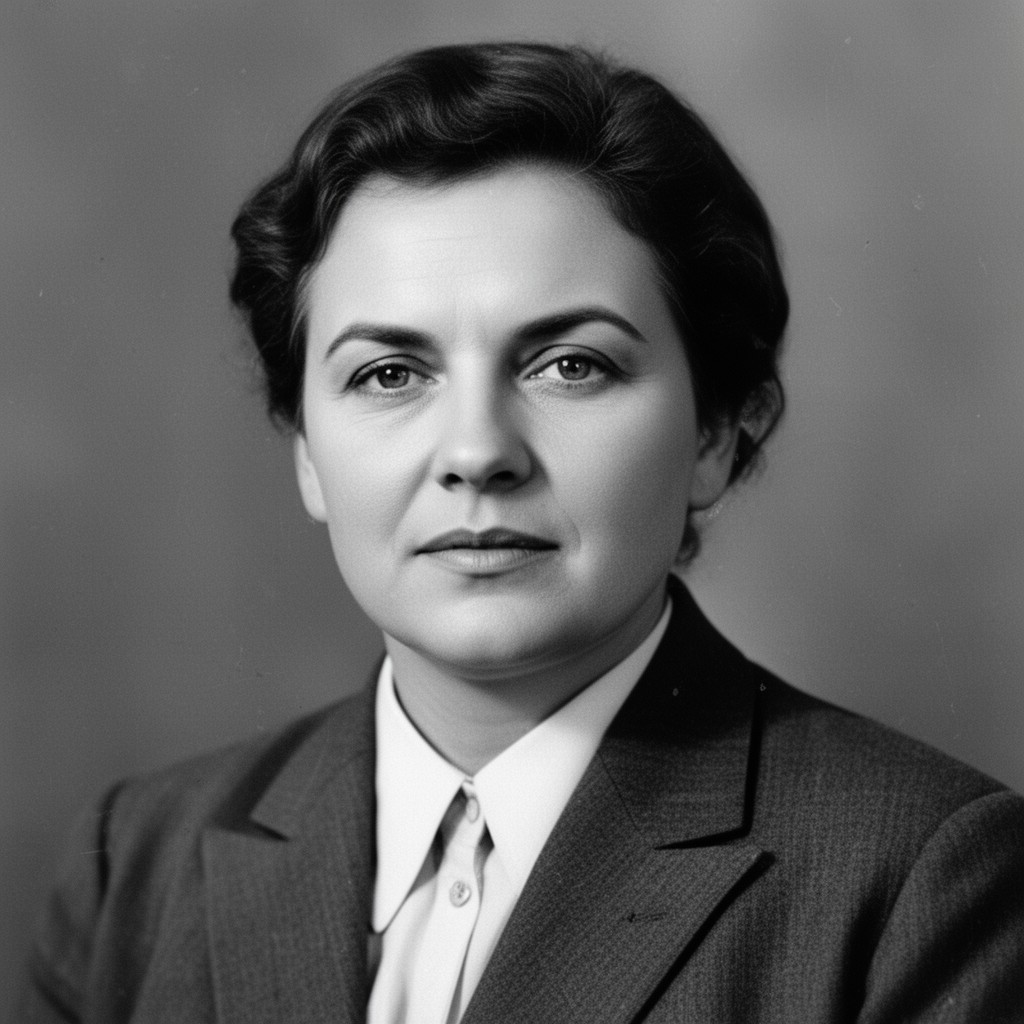 AI-generated illustration of Svetlana Iosifovna Stalina