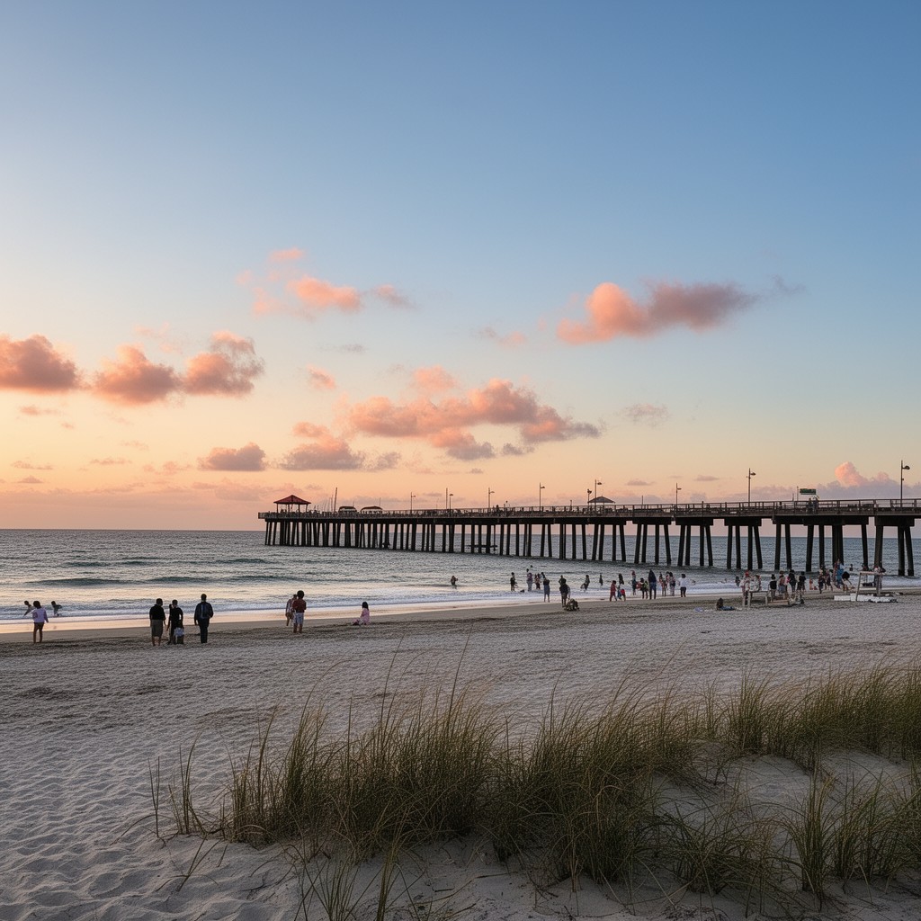 AI-generated illustration of Jacksonville Beach, Florida
