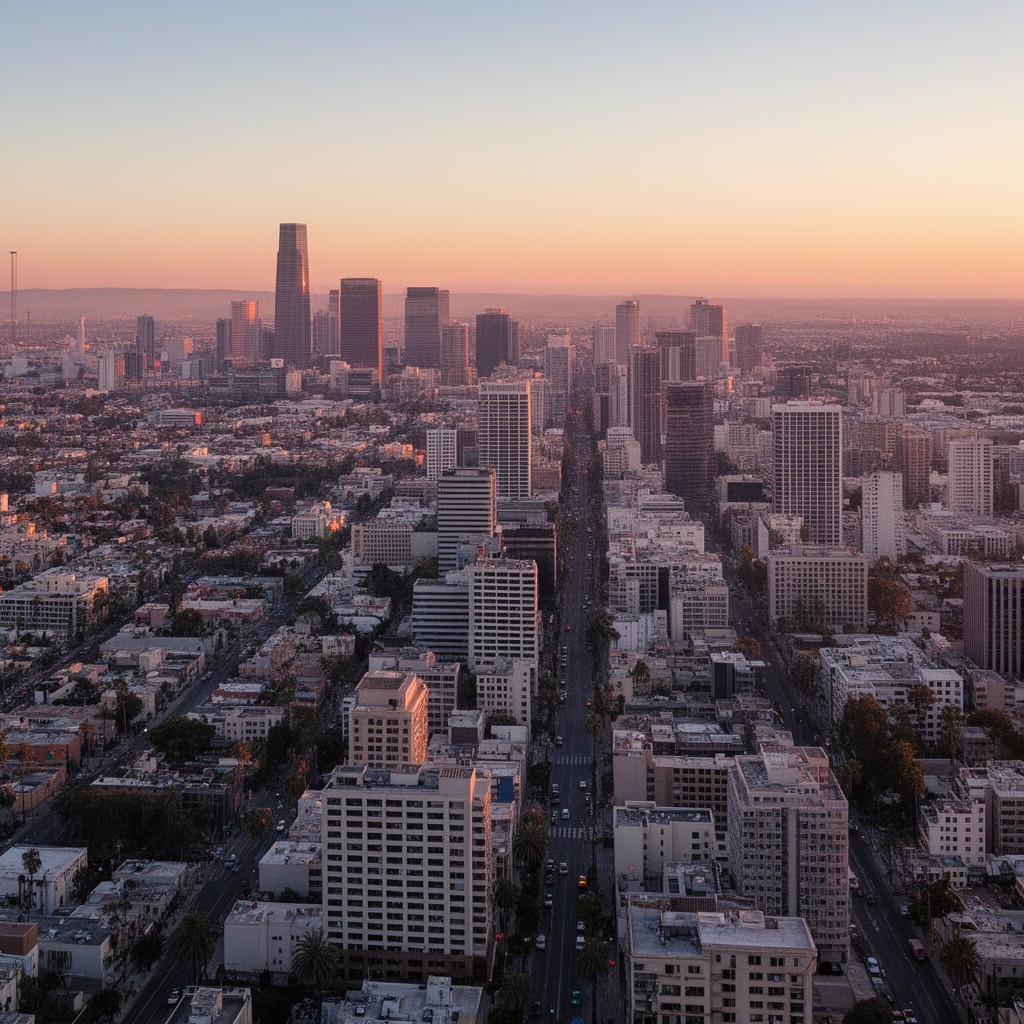 AI-generated illustration of Los Angeles