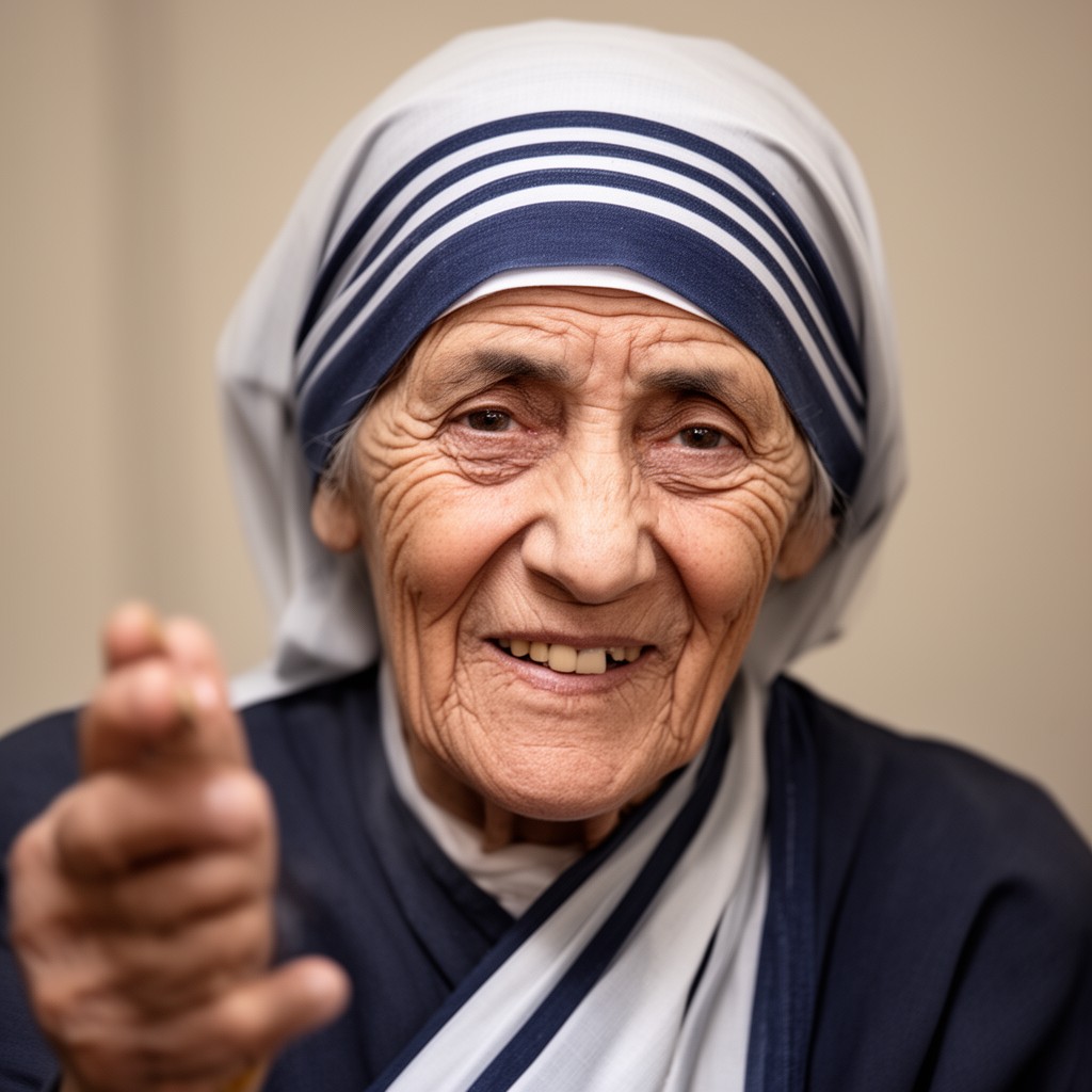 AI-generated illustration of Mother Teresa