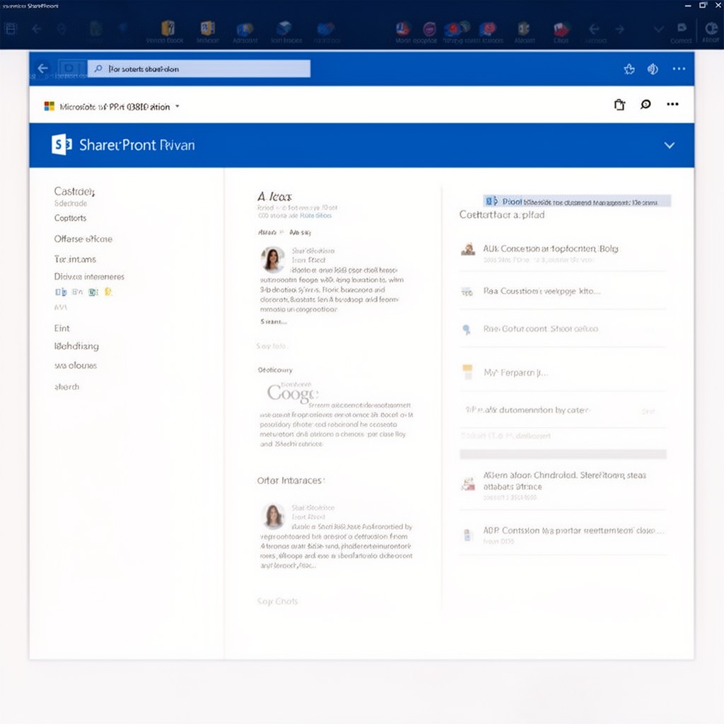 AI-generated illustration of SharePoint