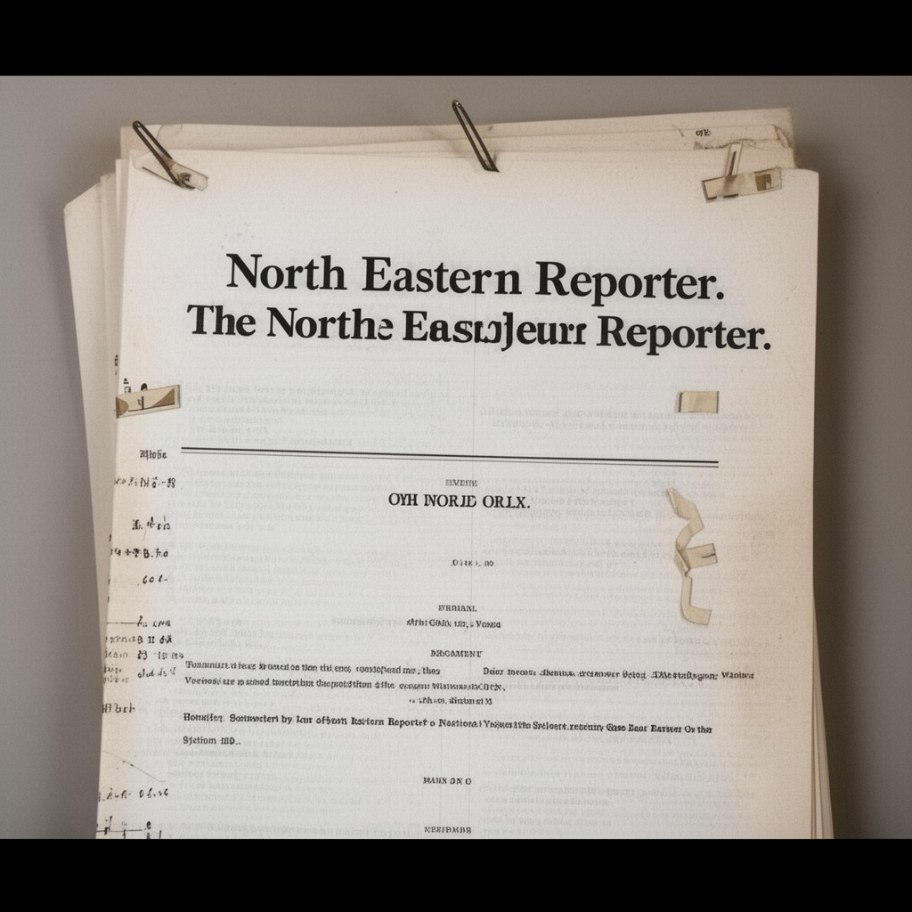 AI-generated illustration of North Eastern Reporter