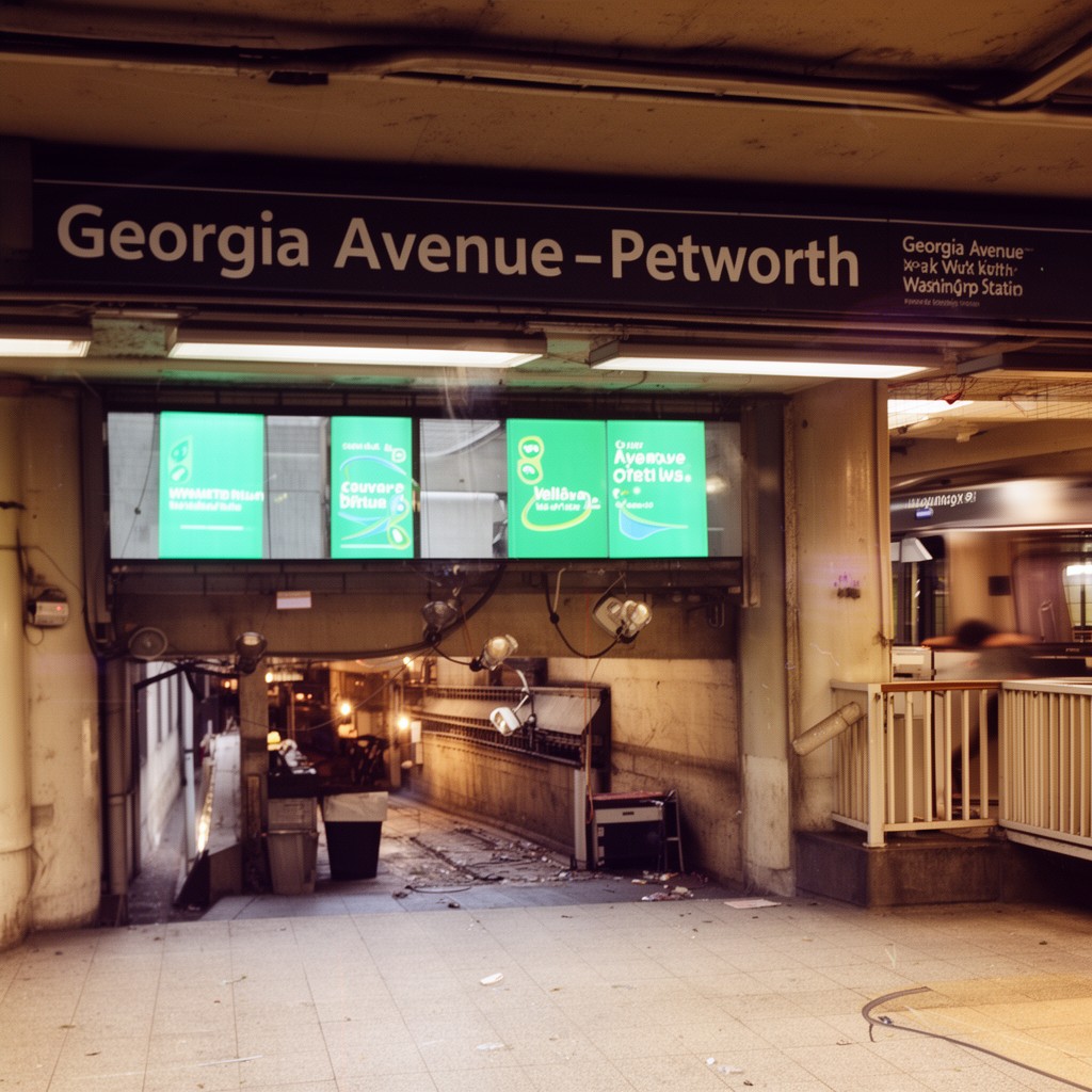 AI-generated illustration of Georgia Avenue–Petworth station
