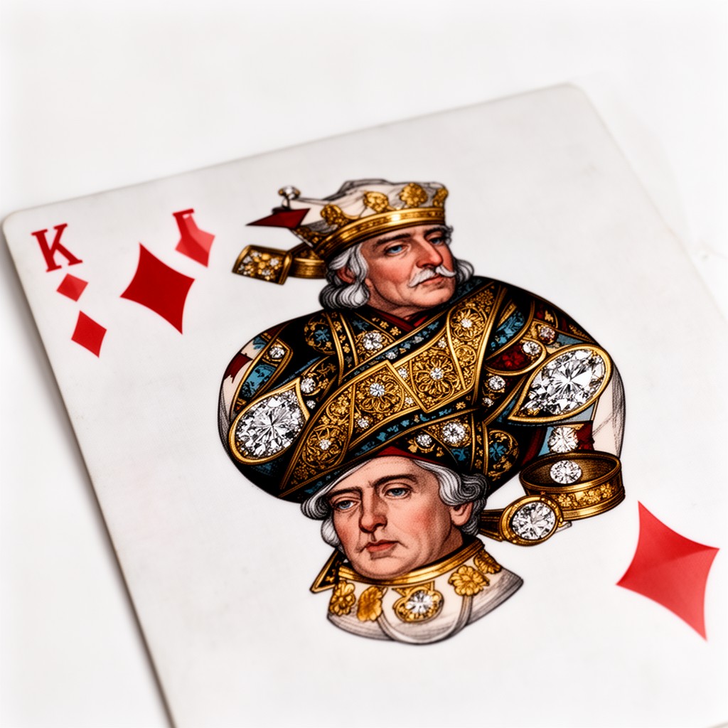 AI-generated illustration of King of Diamonds