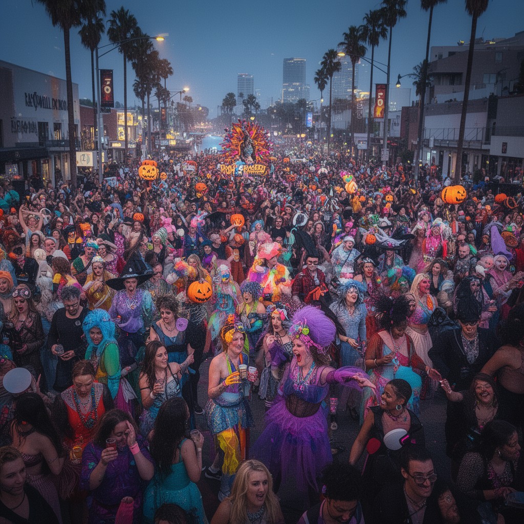 AI-generated illustration of Halloween Carnaval