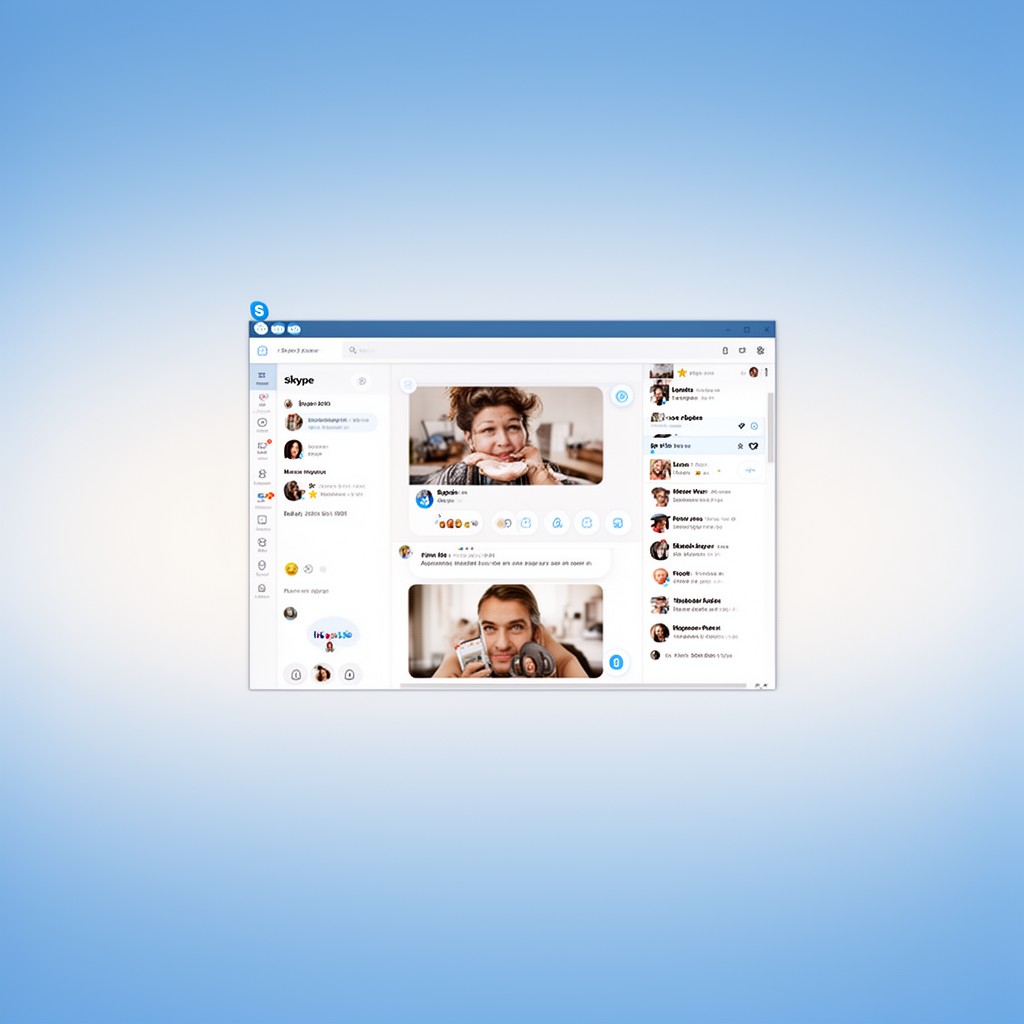 AI-generated illustration of Skype
