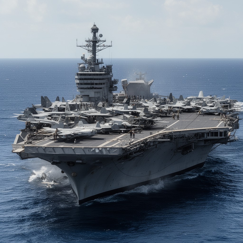 AI-generated illustration of Yorktown class
