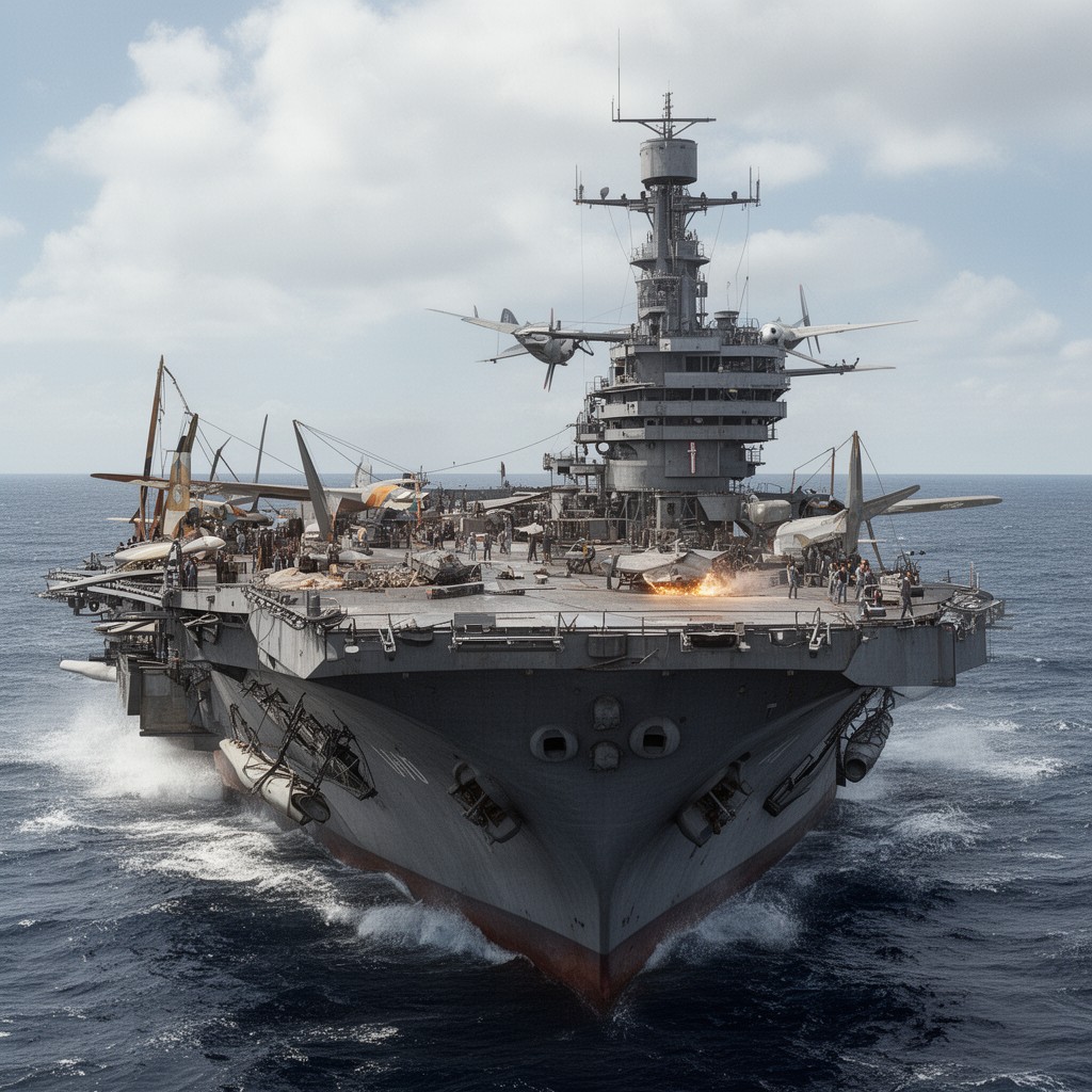 AI-generated illustration of CV-5