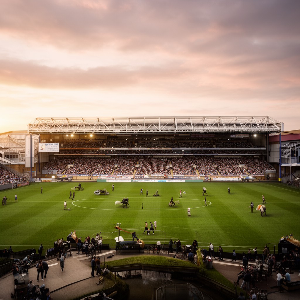 AI-generated illustration of Villa Park