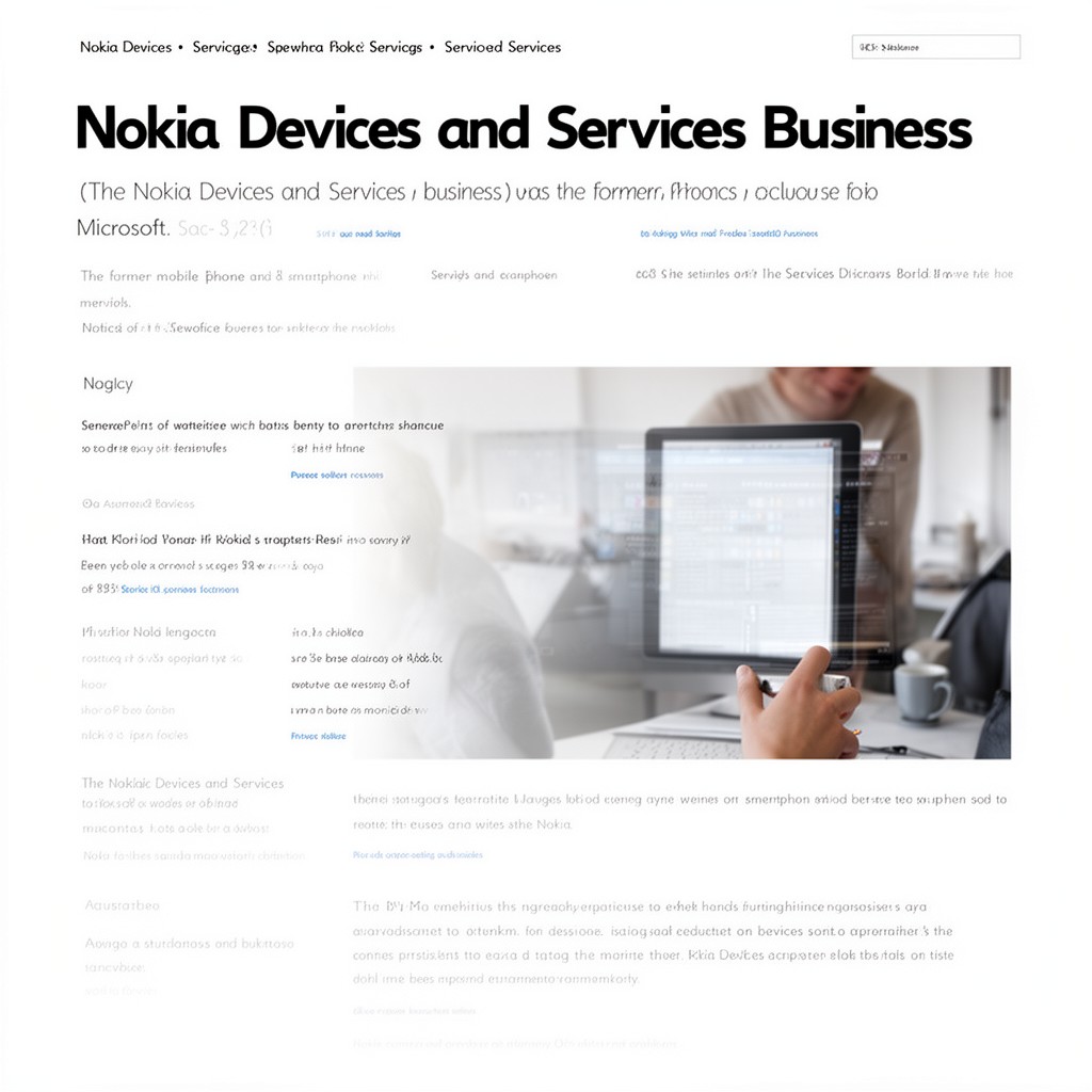AI-generated illustration of Nokia Devices and Services business