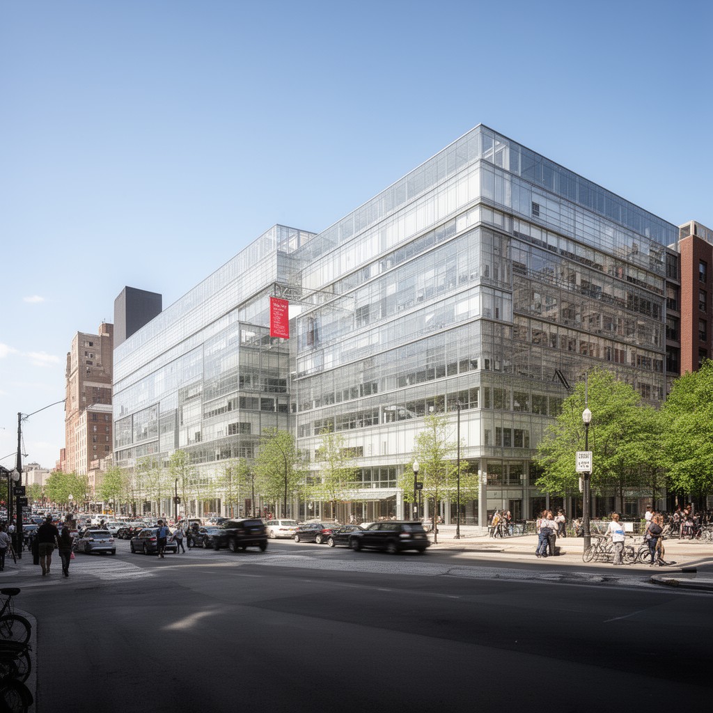 AI-generated illustration of Belfer Research Building