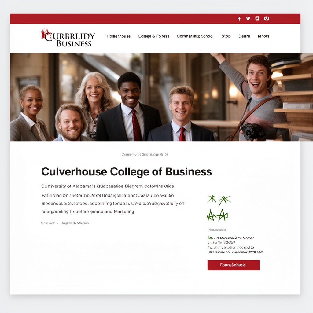 AI-generated illustration of Culverhouse College of Business