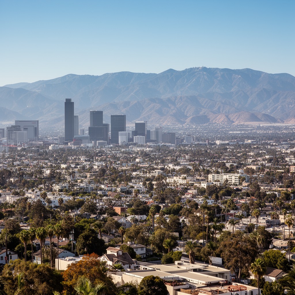 AI-generated illustration of Southern California
