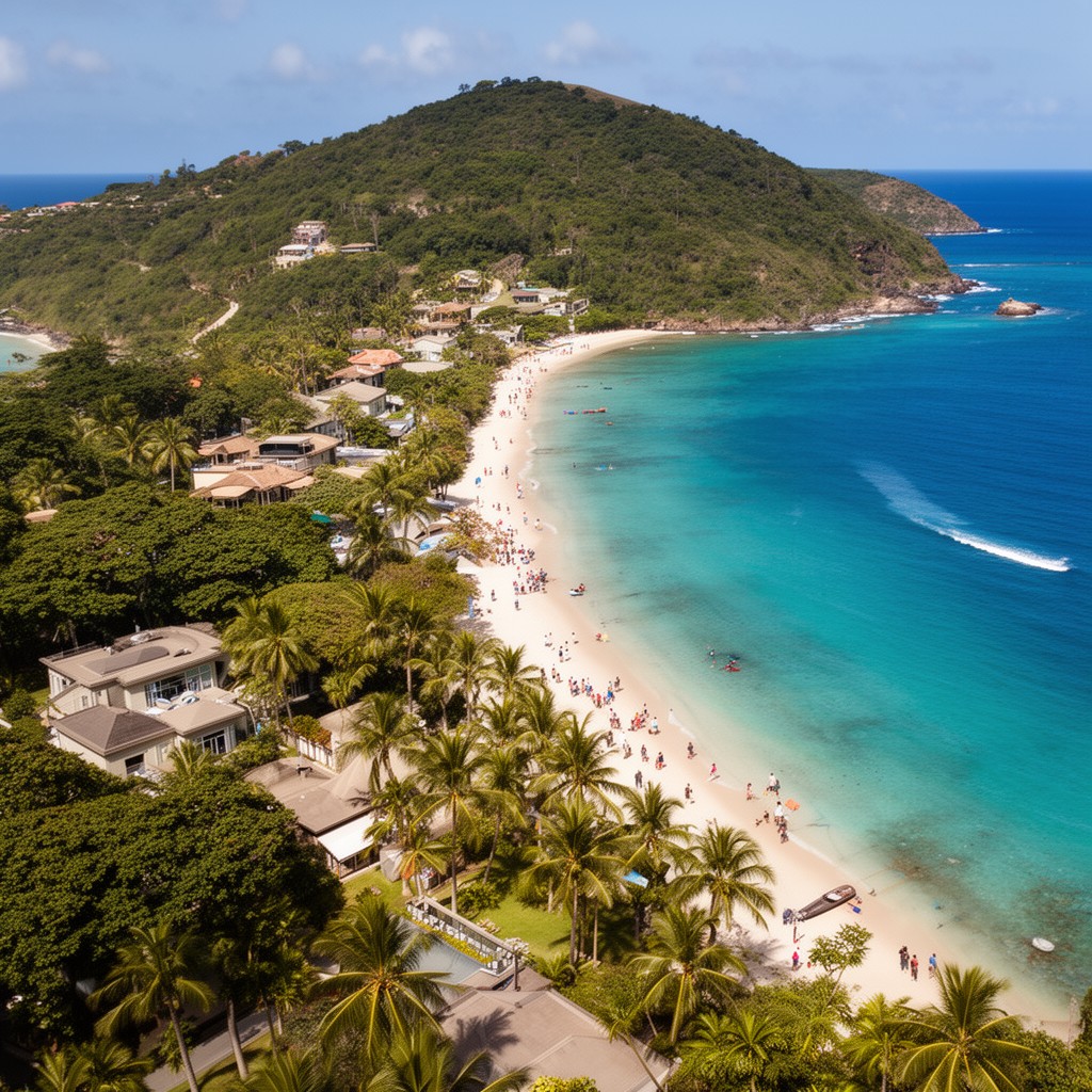 AI-generated illustration of Mustique