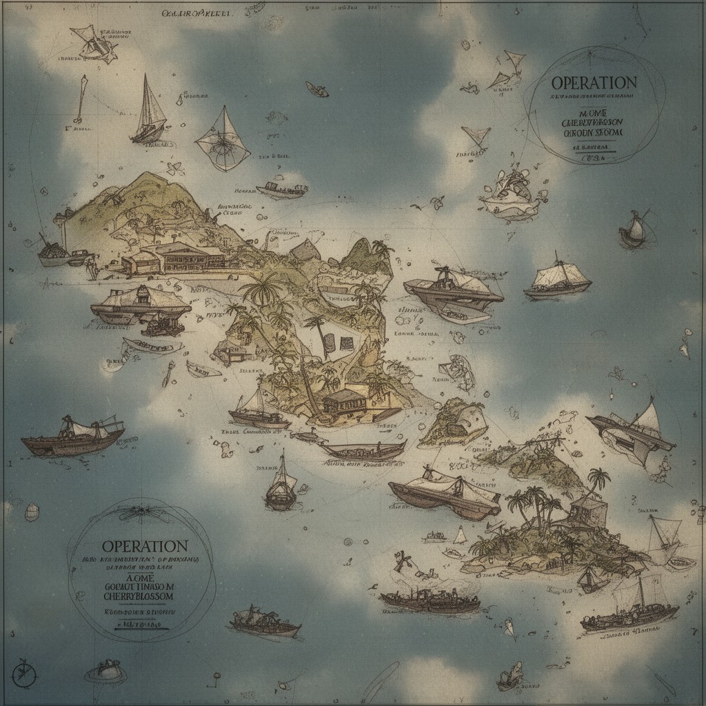 AI-generated illustration of Operation Cherryblossom