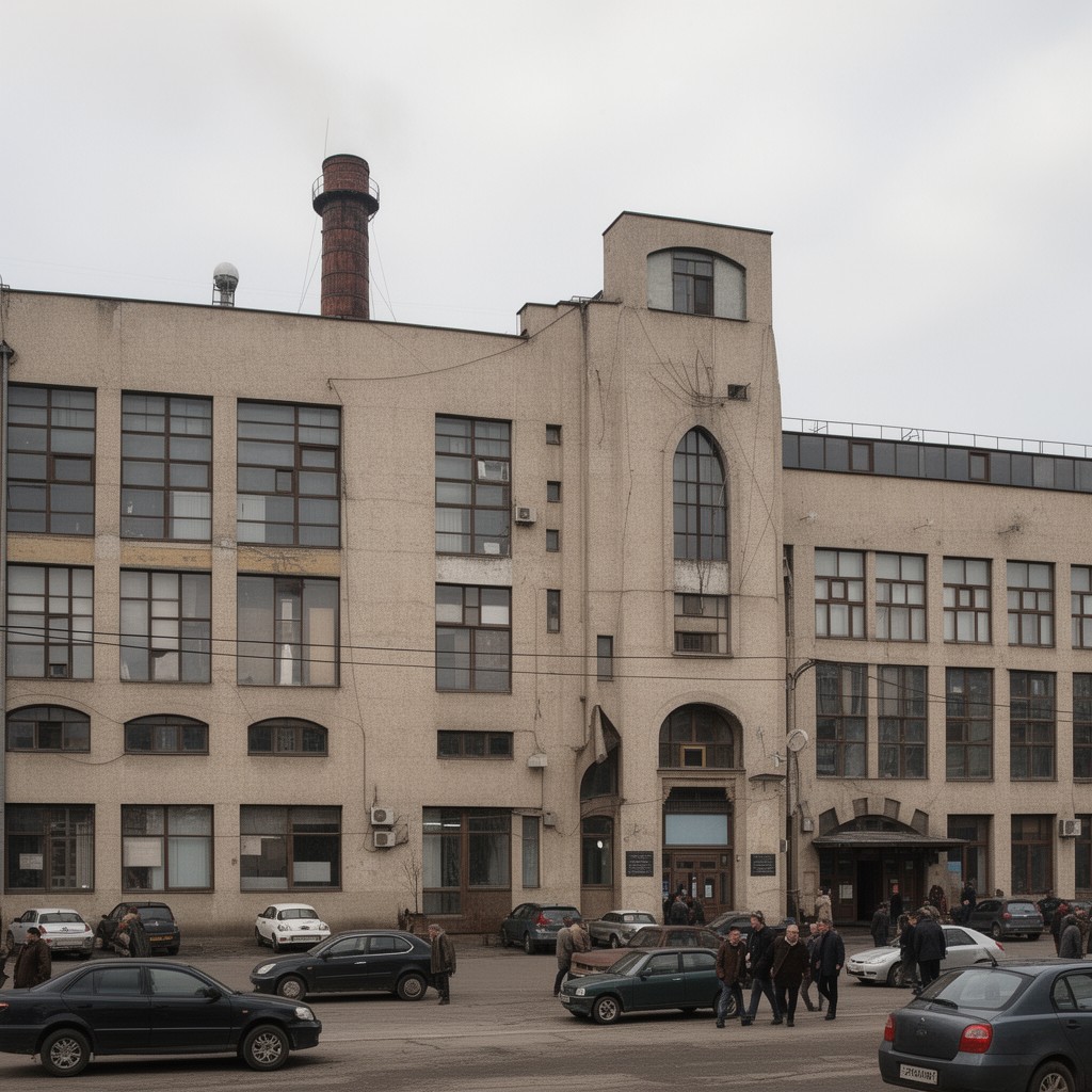 AI-generated illustration of Dniprodzerzhynsk Metallurgical Technicum
