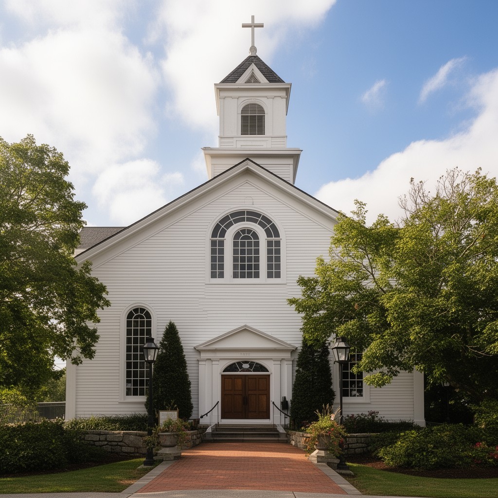 AI-generated illustration of Old Whaling Church