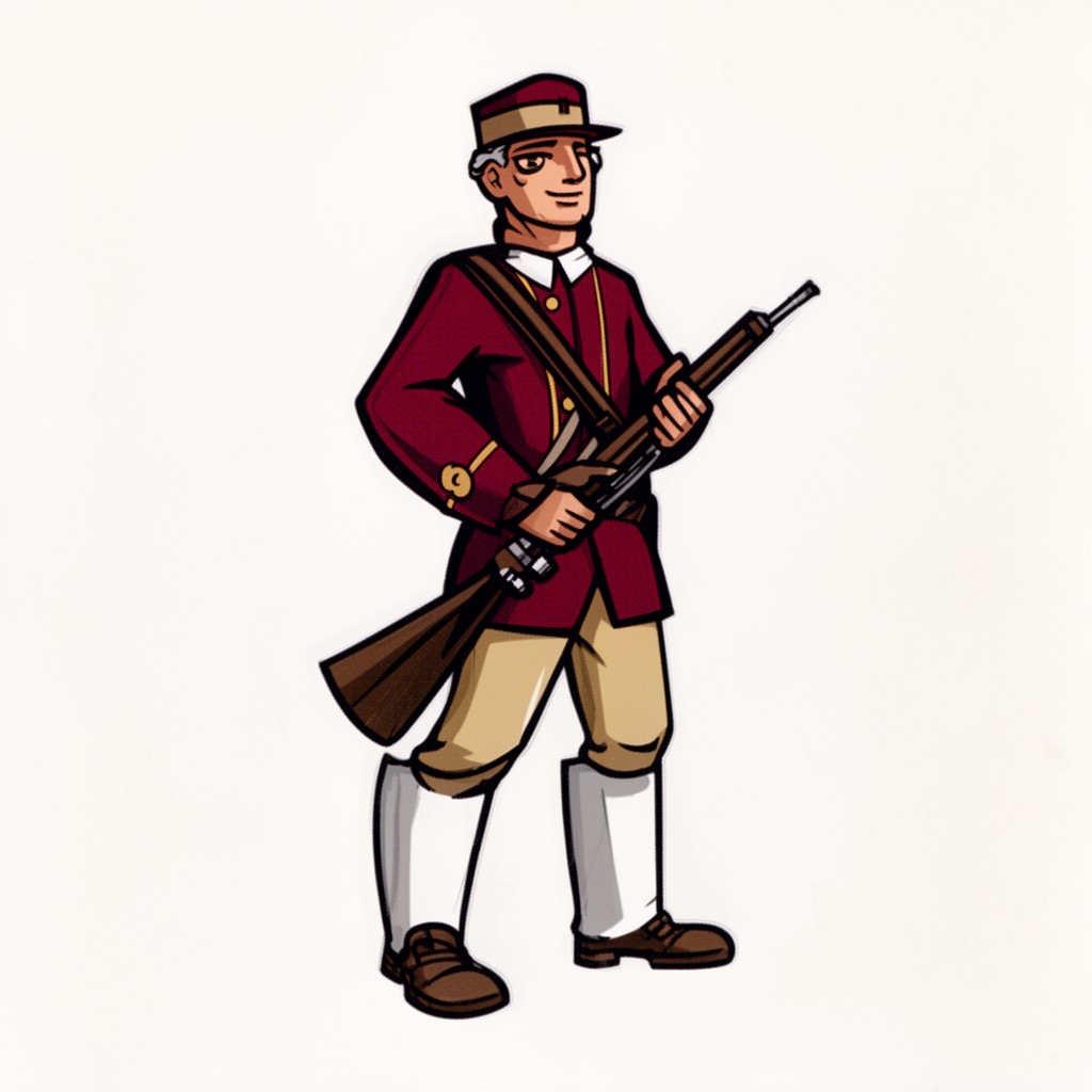 AI-generated illustration of Sam the Minuteman