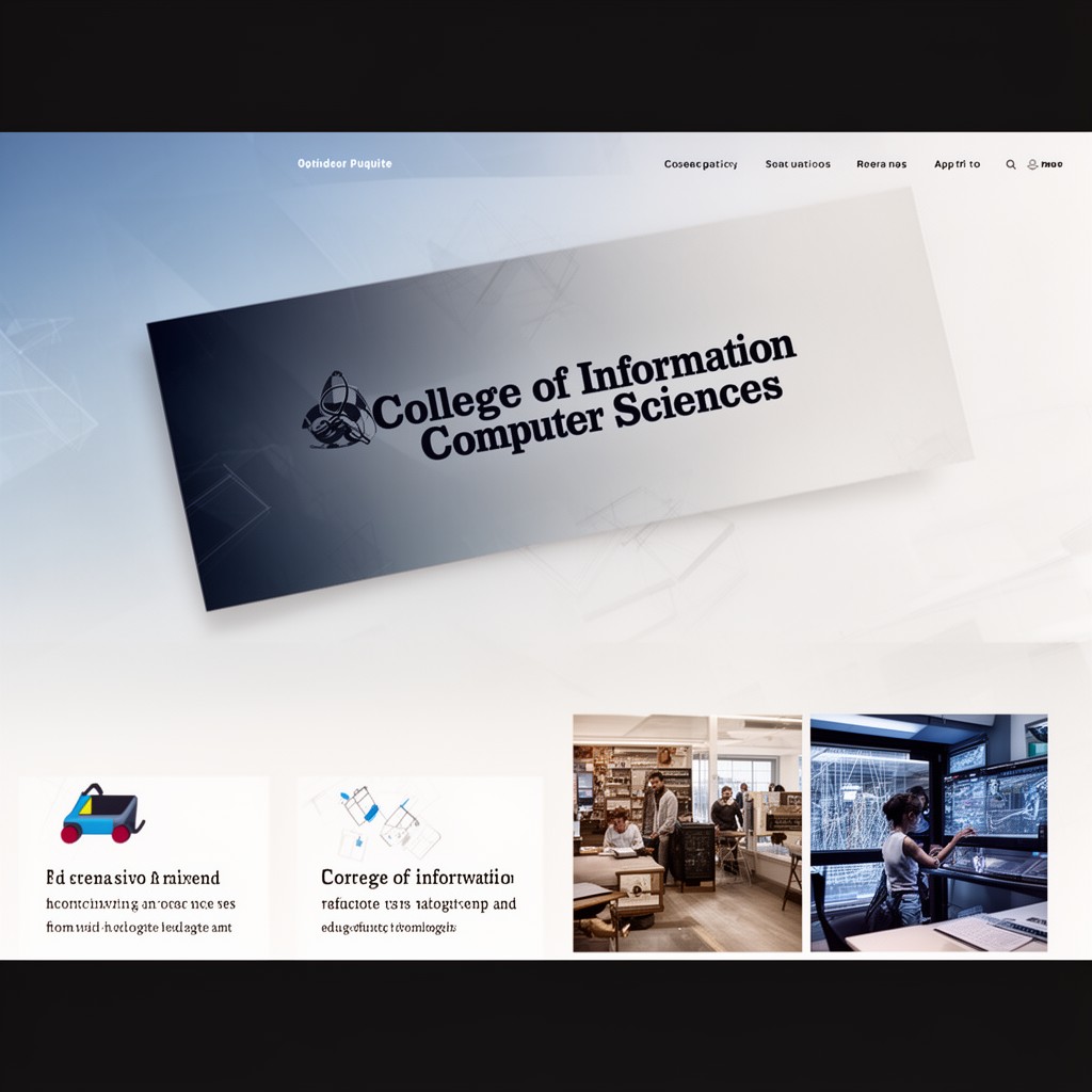 AI-generated illustration of College of Information and Computer Sciences