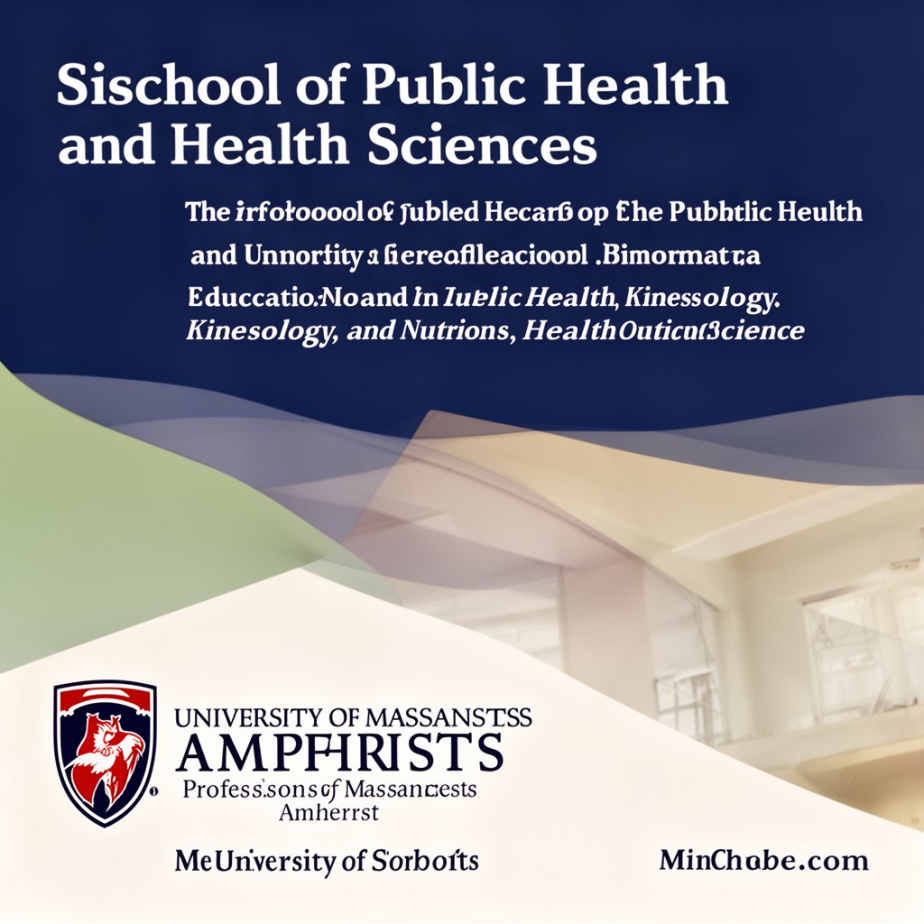 AI-generated illustration of School of Public Health and Health Sciences