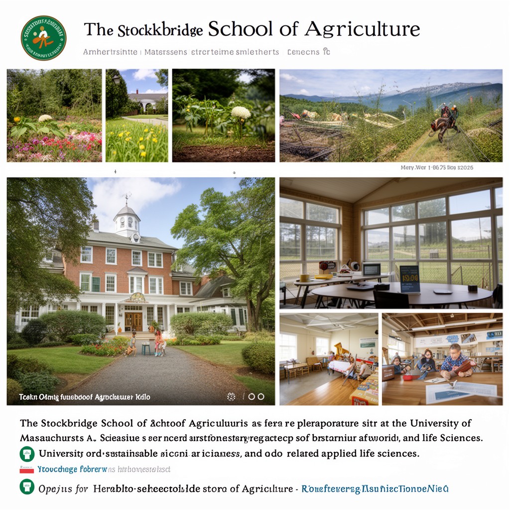AI-generated illustration of Stockbridge School of Agriculture