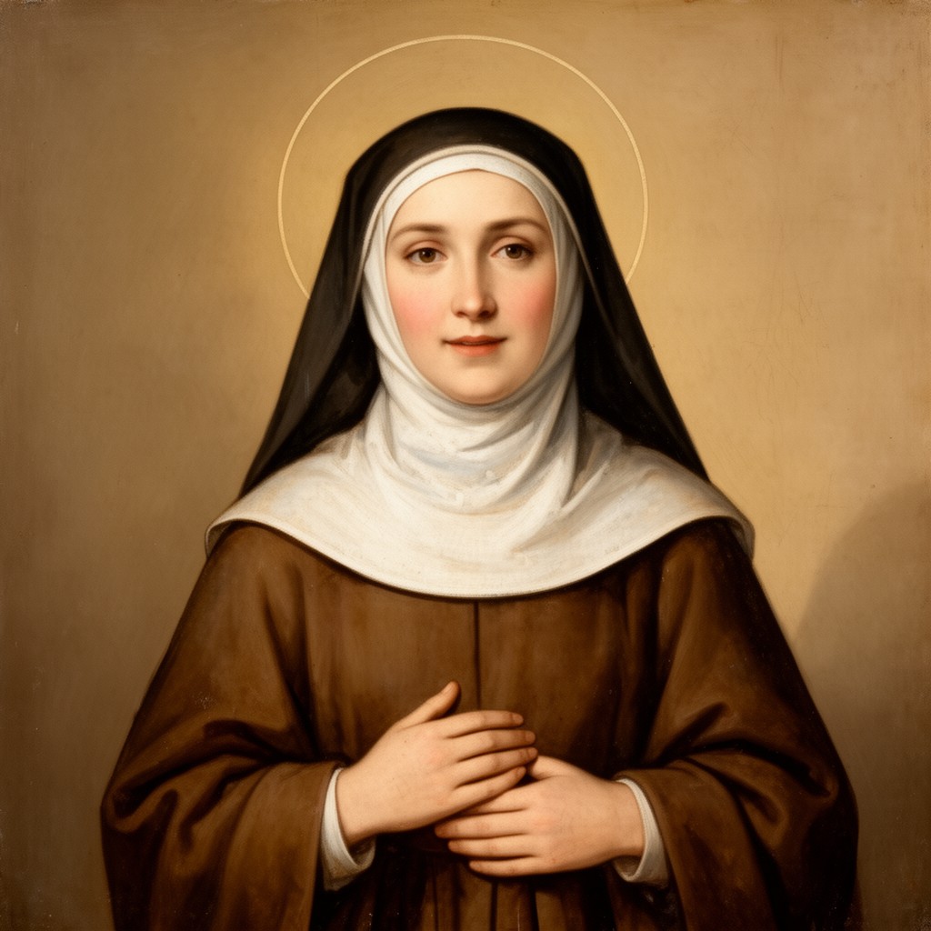 AI-generated illustration of Saint Clare of Assisi