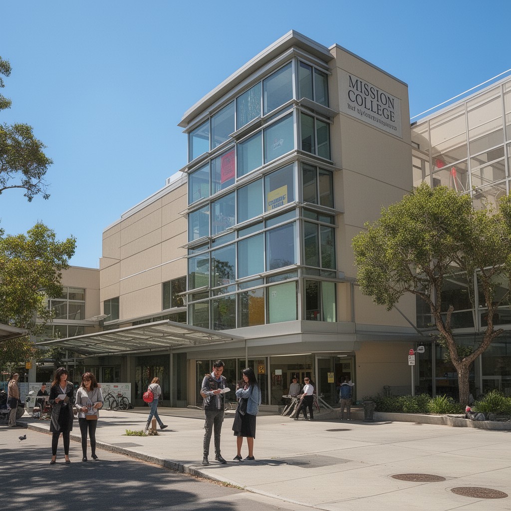 AI-generated illustration of Mission College