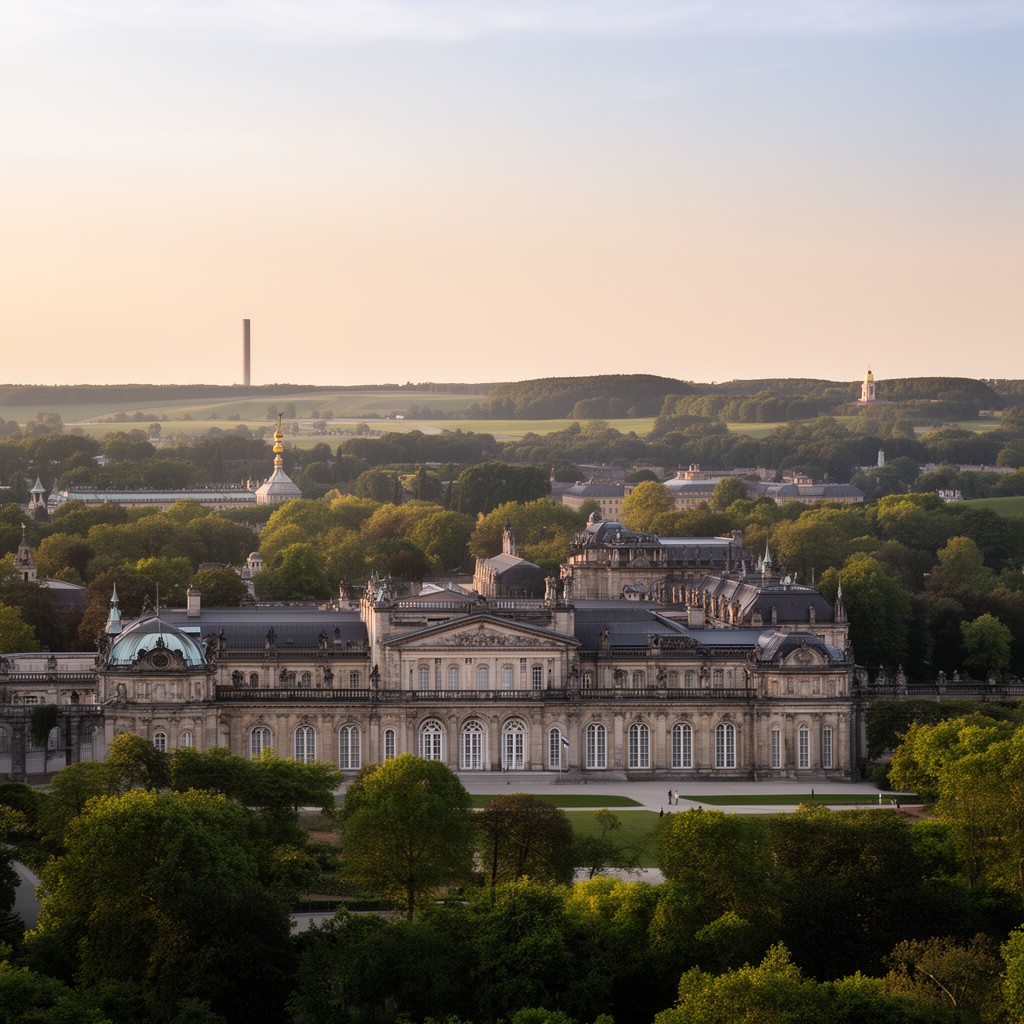 AI-generated illustration of Palaces and Parks of Potsdam and Berlin