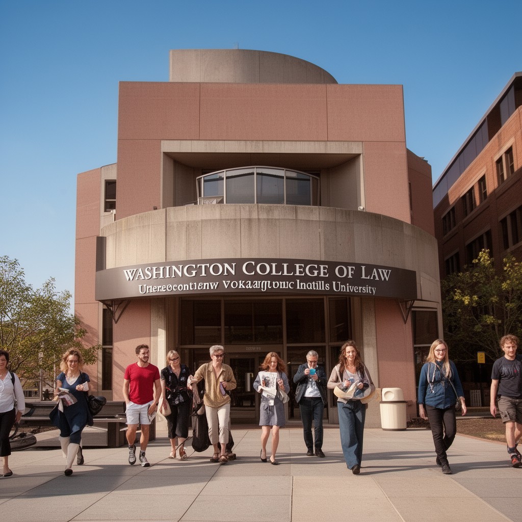 AI-generated illustration of Washington College of Law