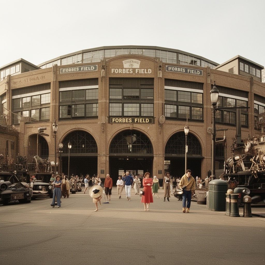AI-generated illustration of Forbes Field