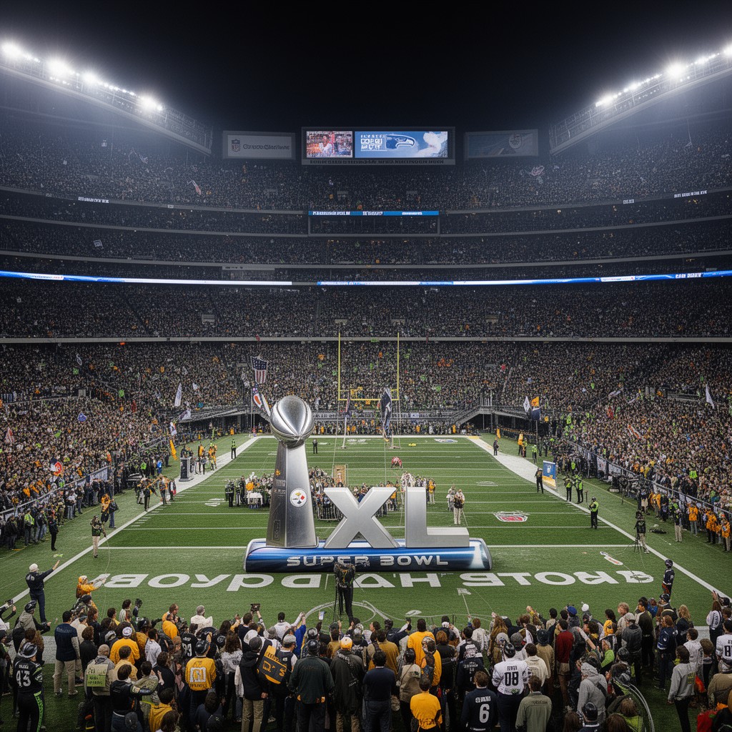 AI-generated illustration of Super Bowl XL