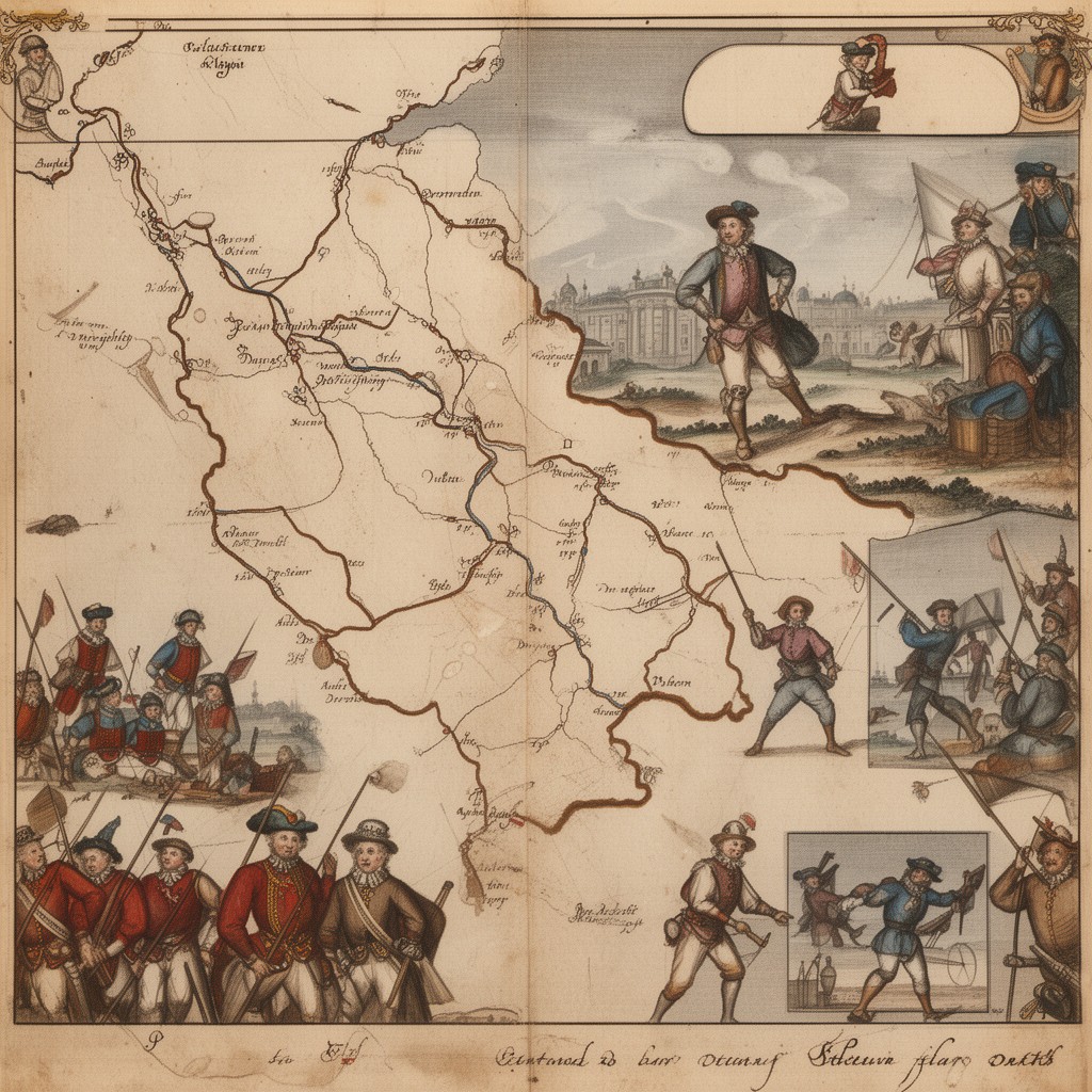 AI-generated illustration of Second Silesian War