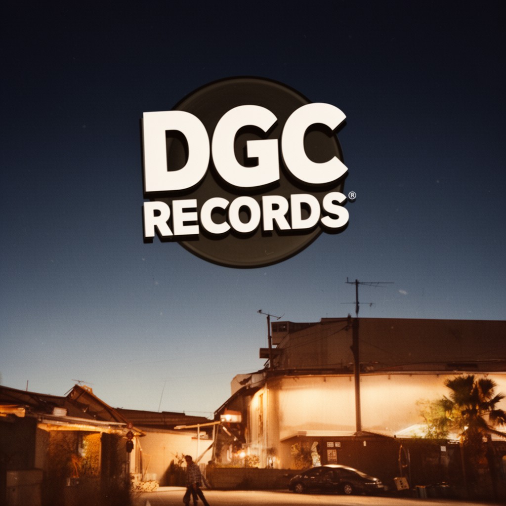 AI-generated illustration of DGC Records