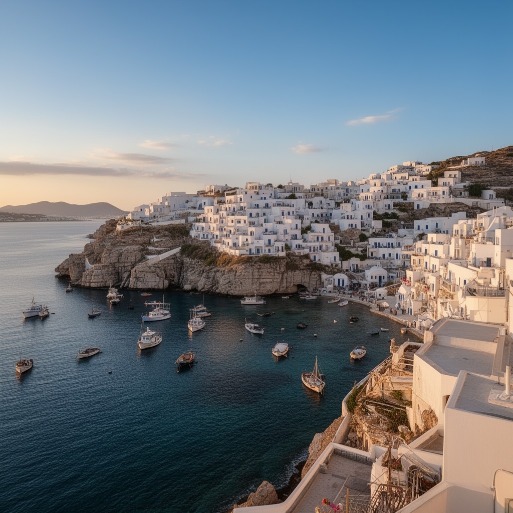 AI-generated illustration of Paros