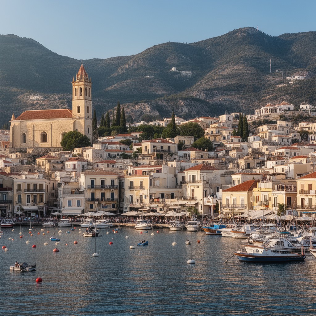 AI-generated illustration of Mytilene