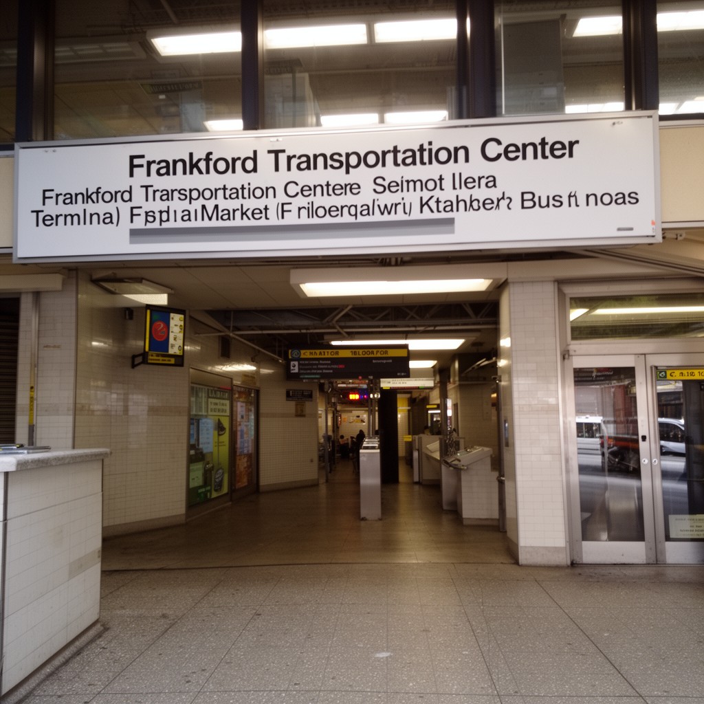 AI-generated illustration of Frankford Transportation Center