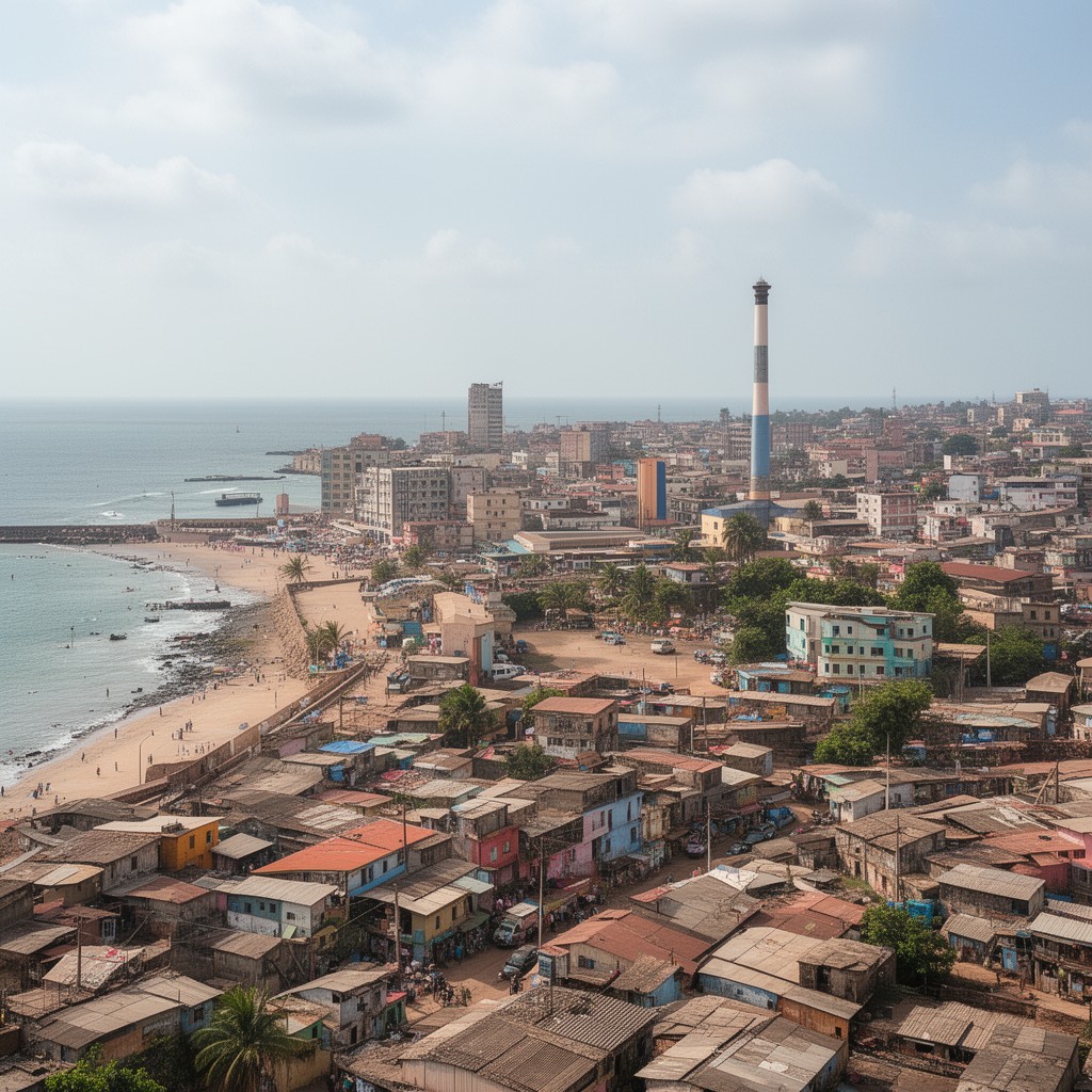 AI-generated illustration of Lomé
