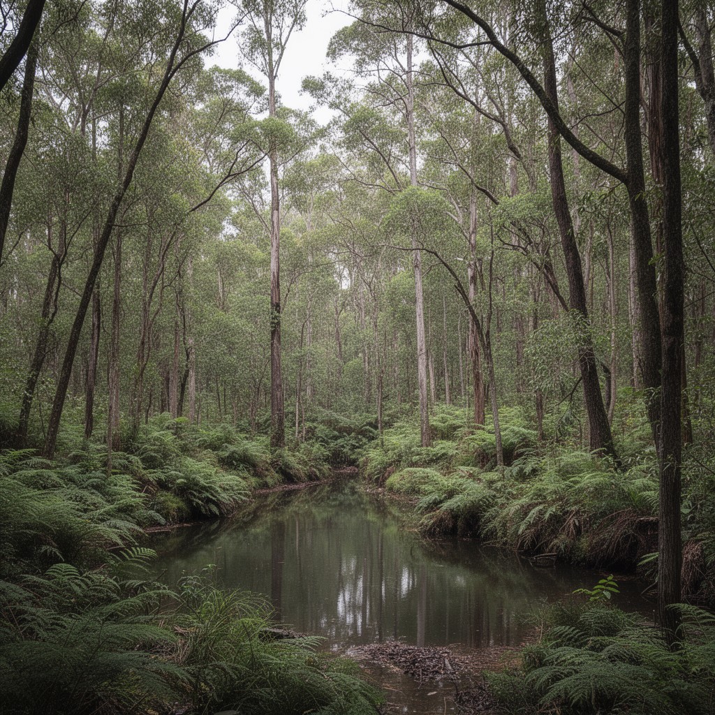 AI-generated illustration of Washpool National Park