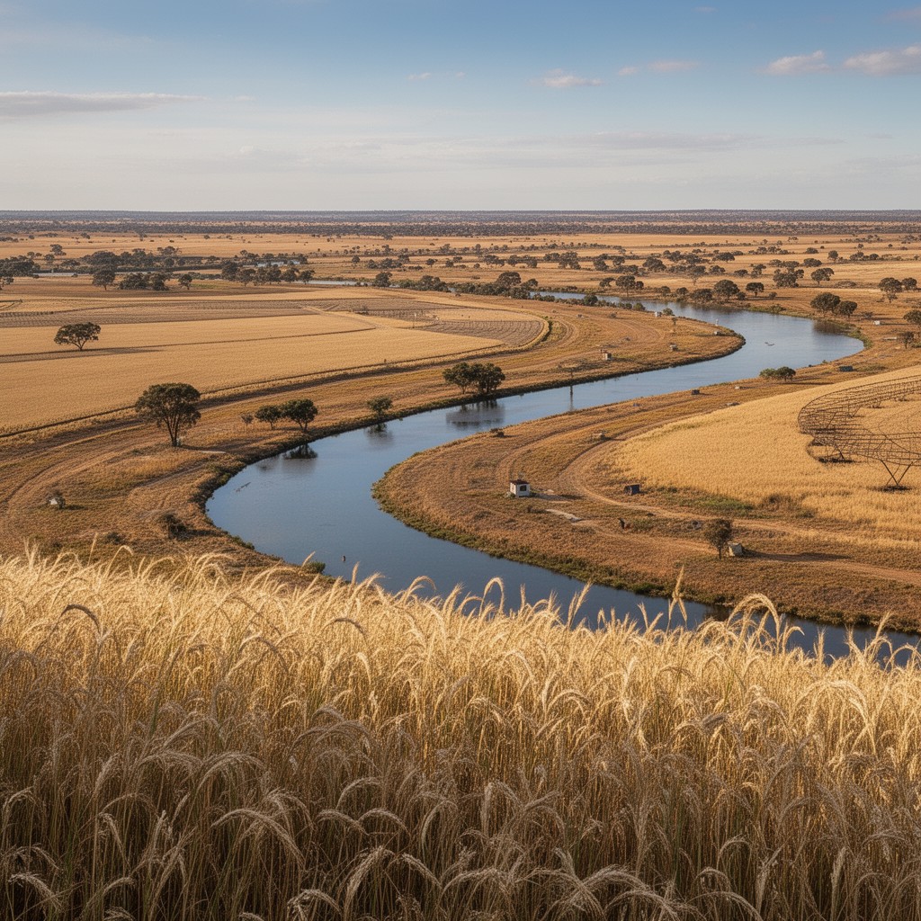 AI-generated illustration of Riverina region