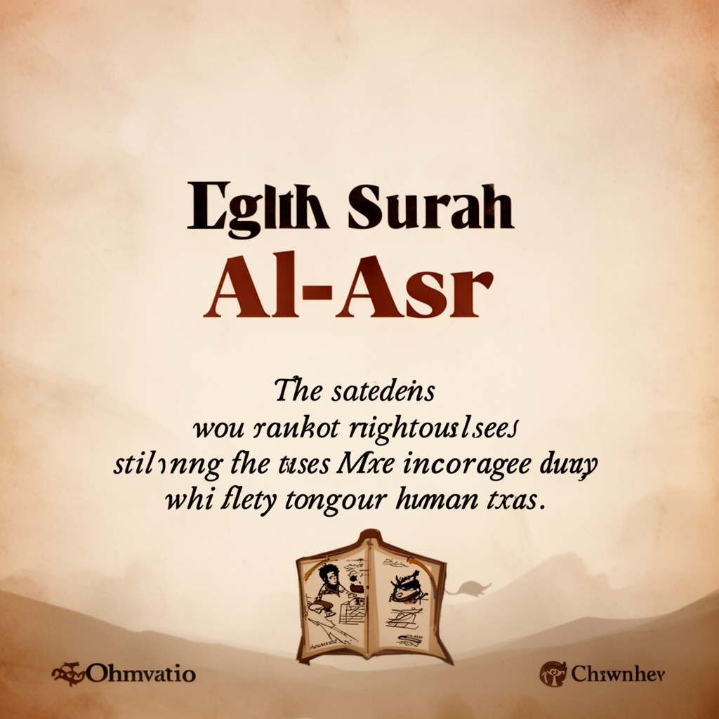 AI-generated illustration of Surah Al-Asr