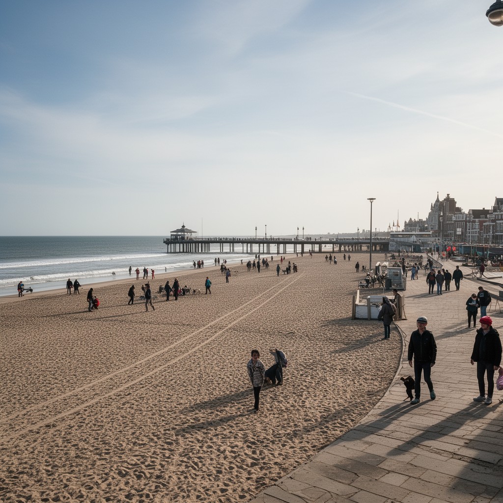 AI-generated illustration of Scheveningen