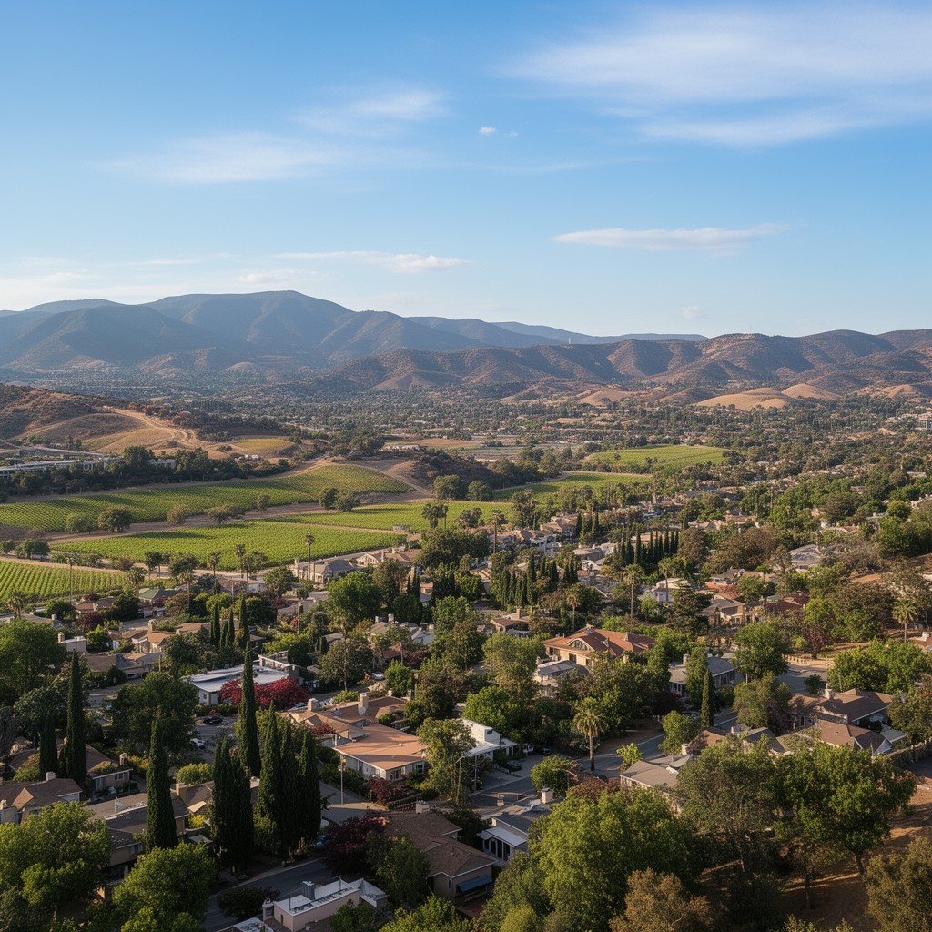 AI-generated illustration of Temecula, California