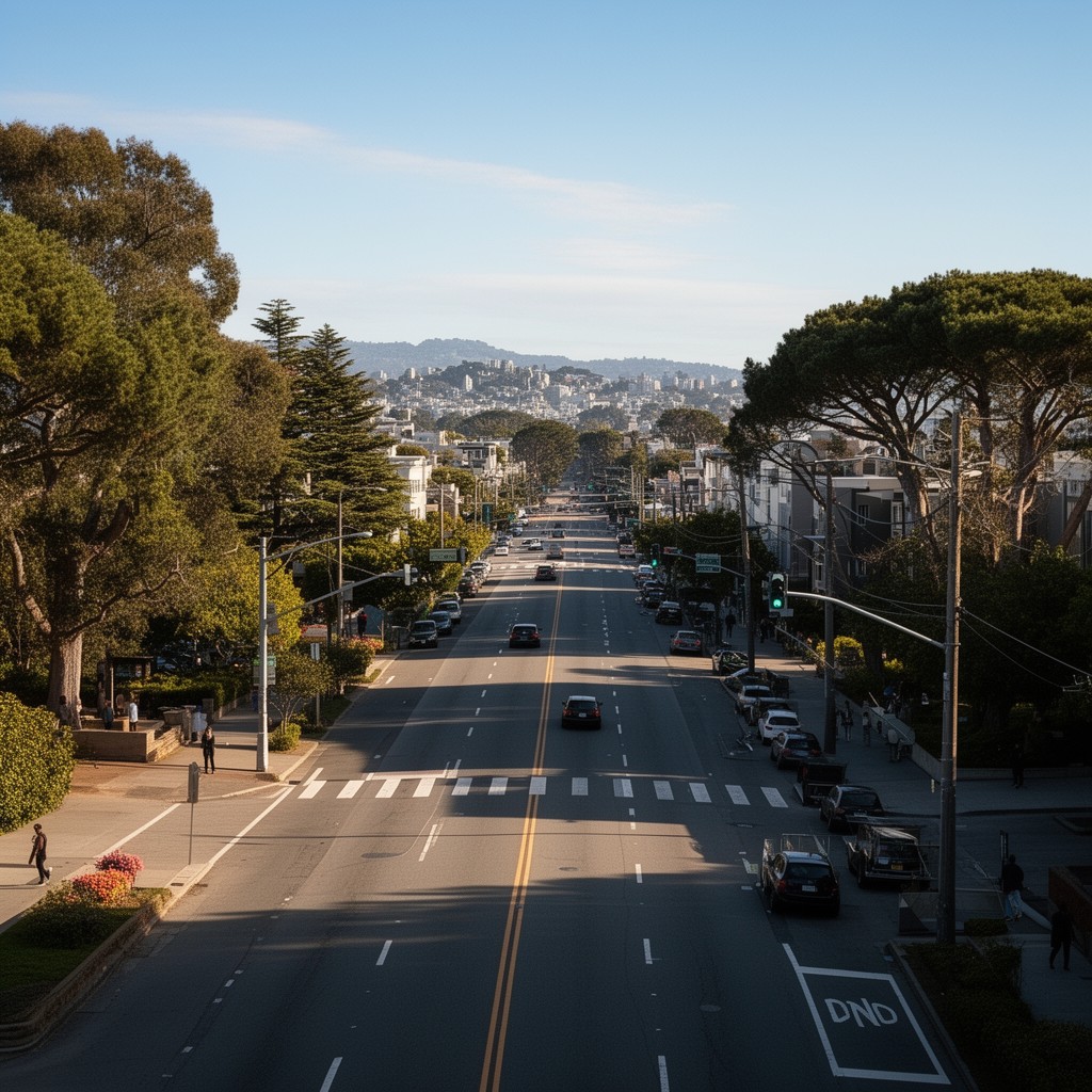 AI-generated illustration of Stanyan Street