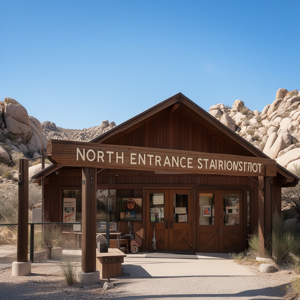 AI-generated illustration of North Entrance Station