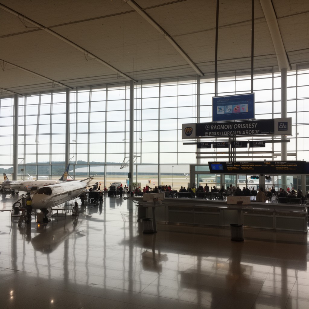 AI-generated illustration of Richmond International Airport