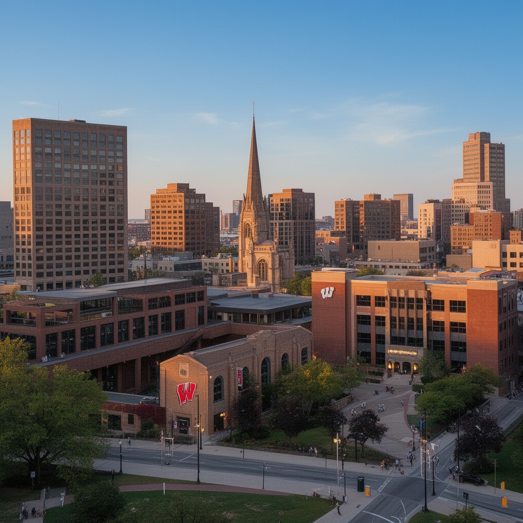 AI-generated illustration of University of Wisconsin–Milwaukee