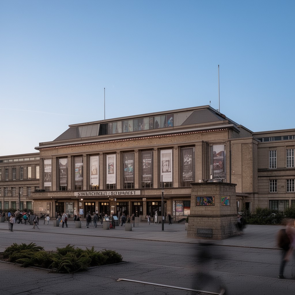 AI-generated illustration of Stadthalle Chemnitz