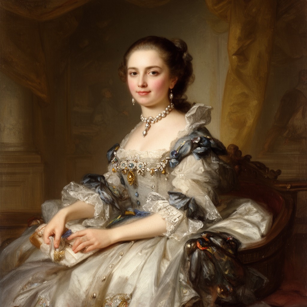 AI-generated illustration of Maria Theresa of Naples and Sicily